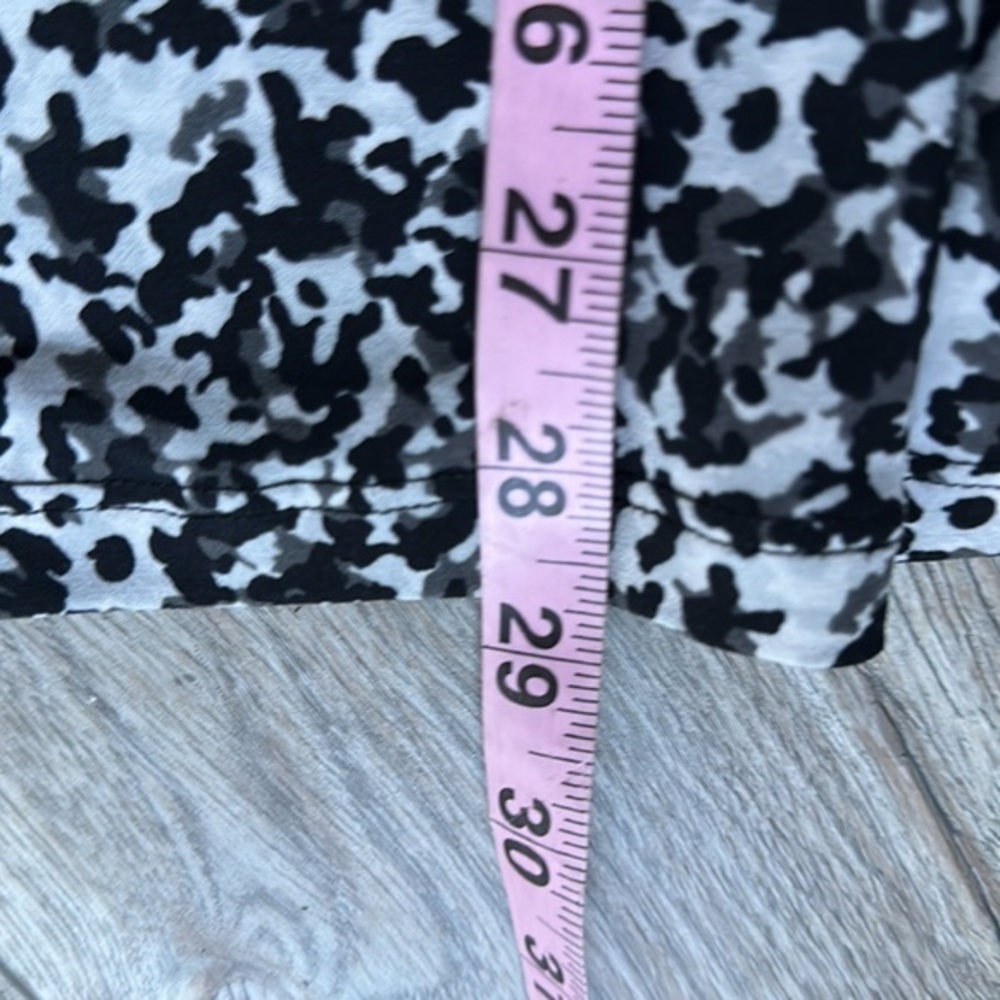 Michael Kors shirt women's size Large Balletcore black gray white - Picture 7 of 9